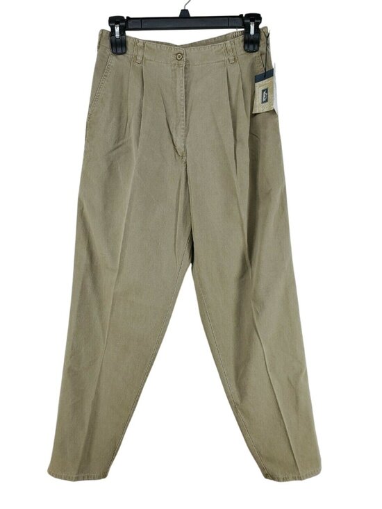 Woolrich Pants - Woolrich Pants Womens Size 16 Regular Tan Pleated Front Taper Leg
